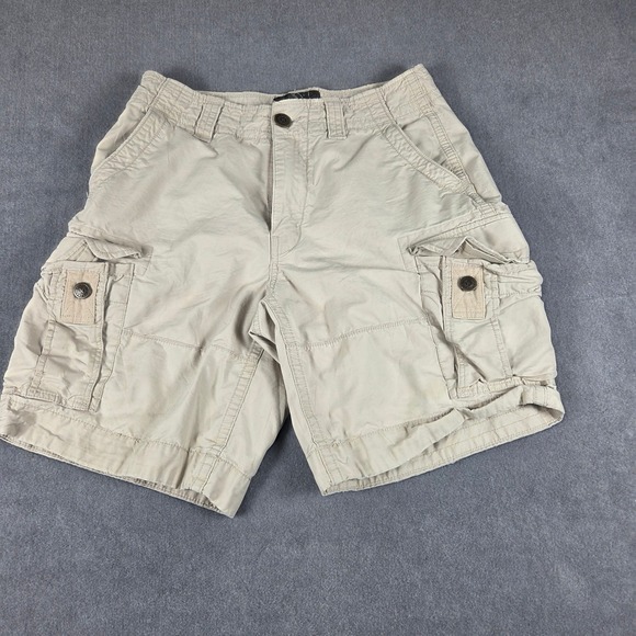 Hurley Other - Hurley Cargo Shorts Mens 32 Khaki Good 100% Cotton Utility Multi-Pocket